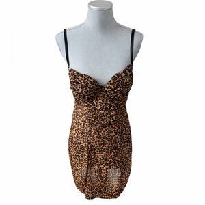 Rampage Y2K Leopard Print Chemise